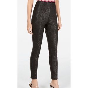 INC International Concepts Black Snake-Print Leggings